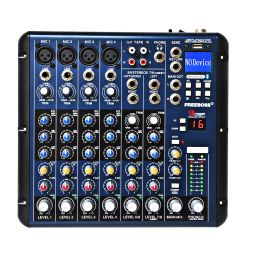 Mixer Free 8 Channel Sound Mixing Console Bluetooth Usb Record 16 Dsp Delay Effect Church School Karaoke Party Dj Audio Mixer Smr8