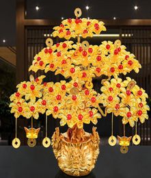 Feng Shui Money Lucky Rich Tree Craft Natural Crystal Office Creative Home Room Decor T2003319915795