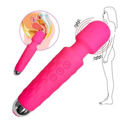 20 Speed Wireless Dildos AV Vibrator Magic Wand for Women Clitoris Stimulator USB Rechargeable Massager sexy Toys A