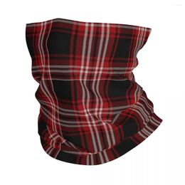 Berets Scottish Stripes Pattern Bandana Neck Cover Printed Face Scarf Warm Headwear Hiking Fishing Unisex Adult Winter