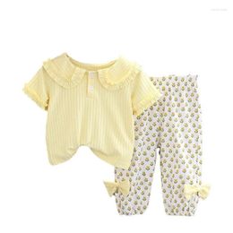 Clothing Sets Summer Baby Girls Clothes Suit Children Sports T-Shirt Shorts 2Pcs/Set Toddler Casual Costume Infant Outfits Kids Tracksuits