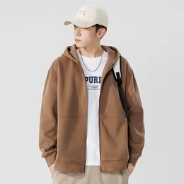 Men's Hoodies Classic Hooded Cardigan Sweater Zip Up Y2k Clothes Aesthetic Sweatshirts Men Man To Sweatshirt Korea Hoody