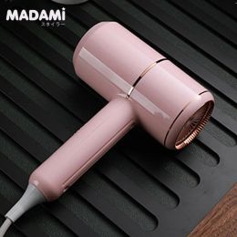 Dryers Hair Dryer Hot and Cold Wind Electric Blower With Nozzle Blue Light Negative Ionic Hairdryer Home Use