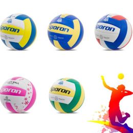 Volleyball 1Pcs 20.5cm PC Soft Volleyball Professional Training Competition Ball 5# Students Standard Beach Handball Indoor Outdoor
