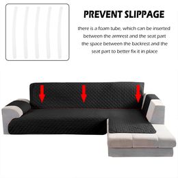 Sofa Cover Waterproof Thick Elastic 1/2/3/4 Seater Sofa Cover for Living Room Plush L Shaped Corner Sofa Anti-Slip Couch Cover