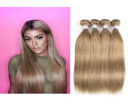 Ash Blonde Straight Hair Weave Bundles 8 Brazilian Malaysian Indian Peruvian Remy Human Hair Extensions 3 Or 4 Bundles 1624 inch4676361