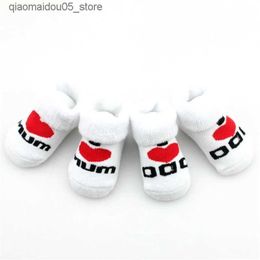 Kids Socks Baby socks cotton mini cute girl boy love dad love mom newborn children socks crib socks baby cheap items Q240413