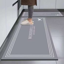 Kitchen Floor Mat Anti Slip Oil Resistant Water Absorbing Doorstep Dirt Diatom Mud Foot Doormat Household Washable and Wiping Carpet