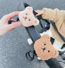 Cute Bear Baby Bag Stroller Hook Pram Rotate 360 Degree Rotatable Cart Organizer Pram Hook Crochet Stroller Accessories