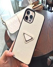 Mobile Phonecases Fashion Designer Phonecase Protective Phone Cover Triangle Sheet metal Letter P Iphone 13 Promax Phone Cases 12P3779659