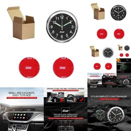 New Super Bright Luminous Gauge Clock Mini Auto Decoration Gift Automobiles Air Outlet Quartz Watch Styling for All Car