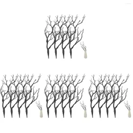 Decorative Flowers 16 Pcs Faux Antler Accessories Layout Props Home Table Decorations Simulation Branches Black Dry Fake Accessory Plastic
