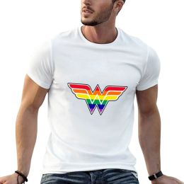 Wonder Rainbow Design T-Shirt shirts graphic tees quick drying Blouse men graphic t shirts
