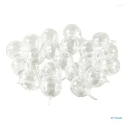 Gift Wrap 20Pcs Clear Plastic Chocolate Ball 4cm Round Candy Boxes Bouquet Valentines Day Drop