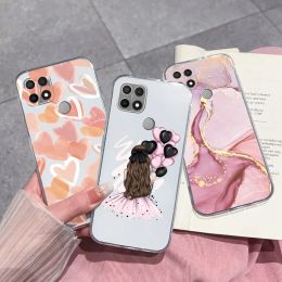 For OPPO A15 A15S A16 A16S Case New Simple Soft Clear TPU Silicone Anti Drop Phone Back Cover For OPPO A 15 16 S Funda Coque