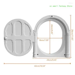 Cat Carriers Dog Door For Wall CatDoor Mount Pet Gate Doorway Opening DogFlap CatFlapDoor