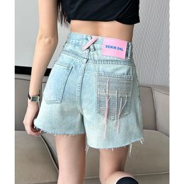 GAODINGLAN Y2k High Waist Hole Women Denim Shorts Sexy Beggar Loose Wide Leg Thin Hot Pants Summer Spice Girl Mini Jeans Female