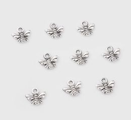 200Pcs alloy Bee Antique silver Charms Pendant For necklace Jewelry Making findings Craft 11x10mm5404526