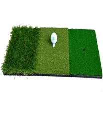 12039039x24039039Golf Hitting Mat Indoor Outdoor Backyard TriTurf Golf Mat with Tees Hole Practice Golf Protable Trai8486702