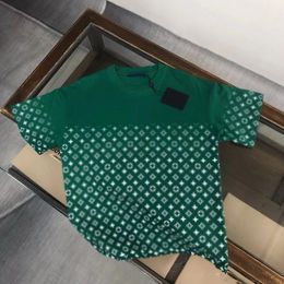 2024 Men's T-shirt designer new casual 100% pure cotton wrinkle resistant classic gradient star shaped letter printed pattern short sleeved shirt style US size XS-L