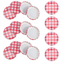 Dinnerware 40 Pcs Bottle Canning Lids Regular Mason Jar Accessories Cover Jars Iron Glass Caps Mouth