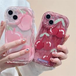 Pink Peach Cherry Soft Case For Infinix Hot 40i 30i 9 10 20 Play 20i Smart 8 Note 30 TECNO SPARK 20 POP 8 cover ice cream