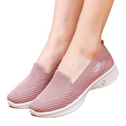 Casual Shoes Fashion Women Girls Air Mesh Breathable Loafers Sports Shoe Walking Yoga Flats Chaussures De Femme Plussize