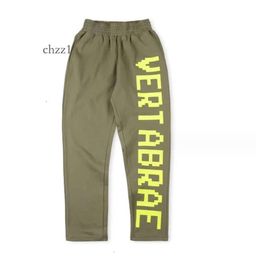 Vertabrae Sweetpants Mens Pants Virtabrae Y2K Swearpasants Pantolon Kadınlar Harajuku Hip Hop Mektup Baskı Buldu Günlük Pantolon Bel Bel Drawstring Jogging Pant 669