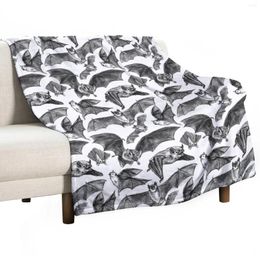 Blankets Bat Pattern Throw Blanket Furry Nap Decorative Sofa And