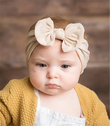 Baby Turban Bebe Headbands Baby Girls Hairbands Bow Knot Headband Soft Fashion Headwraps Nylon Hair Accessories5029577