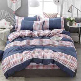 Bedding Sets Plaid Series Printed Decorative Duvet Cover Bed Sheet Pillowcases Comforter Cases 240x220 Single Double