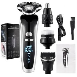Electric Shaver 4D For Men Electric Hair Clipper USB Rechargeable Professional Hair Trimmer Hair Cutter for Men Adult Razor 240409