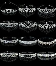 1pc Princess Crystal Tiaras and Crowns Headband Kid Girls Love Bridal Prom Crown Wedding Party Accessiories Hair Jewelry230L2440058