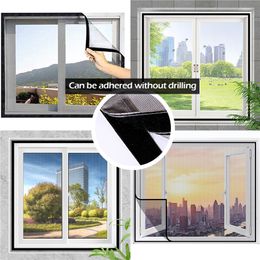 Anti-Mosquito Window Screen Self Adhesive Window Mosquito Net Summer Insect Proof Door Mosquitonet For Windows Kitchen Curtain