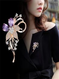 Brooches Fashion Imitation Jewellery-encrusted Flower Simple Plant Brooch