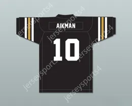 CUSTOM ANY Name Number Mens Youth/Kids Troy Aikman 10 Henryetta High School Knights Black Football Jersey 2 TOP Stitched S-6XL