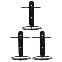 Kitchen Storage 3 Pcs Display Shelf Wall Mounted Rack Racks Hanging Wall-mounted Single Bottle Holder