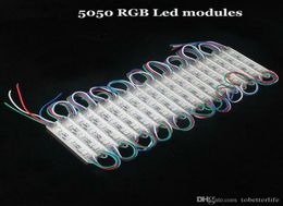 5050 RGB Led Module Light Waterproof 12V SMD 5050 3 Leds 072W Led Modules Sign Led Backlights For Channel Letters5668524