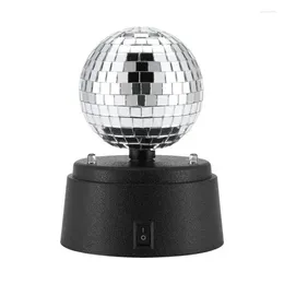 Party Decoration Mirror Disco Ball Reflective Battery Powered Strobe Lights Light Night Lamp Club Stage Props For Wedding