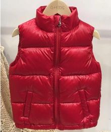 2020 new style Winter Warm Thicken Vests down jacket Baby 90 Duck Down Jacket Waistcoat Hooded Coat For Children zipper Waistcoat9199909