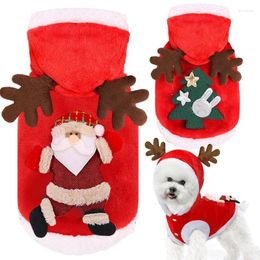 Dog Apparel Clothes Warmth Protection Method Clothing Autumn And Winter Festive Pet Cat Christmas Year