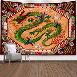 Tapestries Chinese Dragon Wall Tapestry Animal Large Size Living Room Home Decor Tapestri 6 Sizes