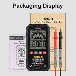 Automatic Multimetro HT125A/HT125B Digital Multimeter AC DC 600V Voltage 4000 Counts Professional Multimeter Tester Wiring Check