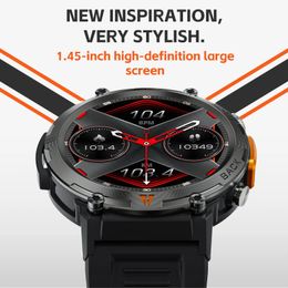 2024 Sports Smart Watch 3ATM Flashlight 300mah Waterproof reloj inteligente hombre Smartwatch For Men Bluetooth Health Monitor