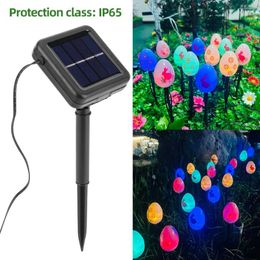 Solar Outdoor Stake Lights Easter Decor IP65 Waterproof Egg Decorative For Decorations