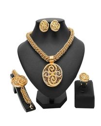 Earrings Necklace Longqu Dubai Gold Bridal Jewellery Sets Nigerian Woman Accessories Set Fashion 2021 Design Whole47407211984979