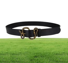 Hot selling new Mens womens snake blk belt Genuine leather Business belts Pure Colour belt snake pattern buckle belt for gift 5z7q3062726