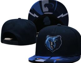 American Basketball Grizzlies Snapback Hats Teams Luxury Designer Finals Champions Locker Room Casquette Sports Hat Strapback Snap Back Adjustable Cap