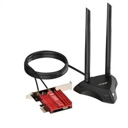 Wi-Fi 6E Intel AX210 Dual Band PCIe Wireless Wifi Network Adapter 2.4G/5G/6Ghz 2400M WiFi Card for Bluetooth5.2 PCI Express Wlan