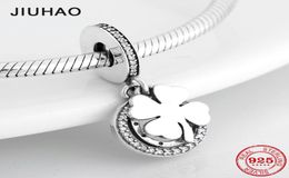 New 100% 925 Sterling Silver lucky Clover Fashion Fine Pendants beads Fit Original Charm Bracelet Jewellery making CJ1911164693183